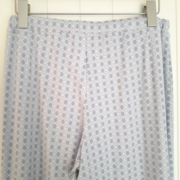 Pajamagram Naturally Nude Pajamas Light Blue Geo Print Size MT Tall - Picture 11 of 16